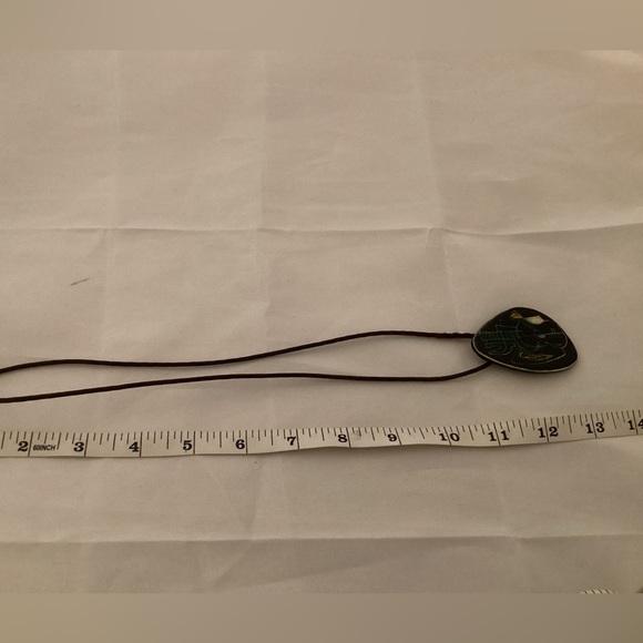 Ceramic boho style guitar and cactus pendant - Picture 4 of 5